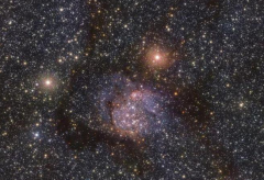 欧洲南方天文台捕捉到6000光年外的巨蛇座星云Sh2-54新照片